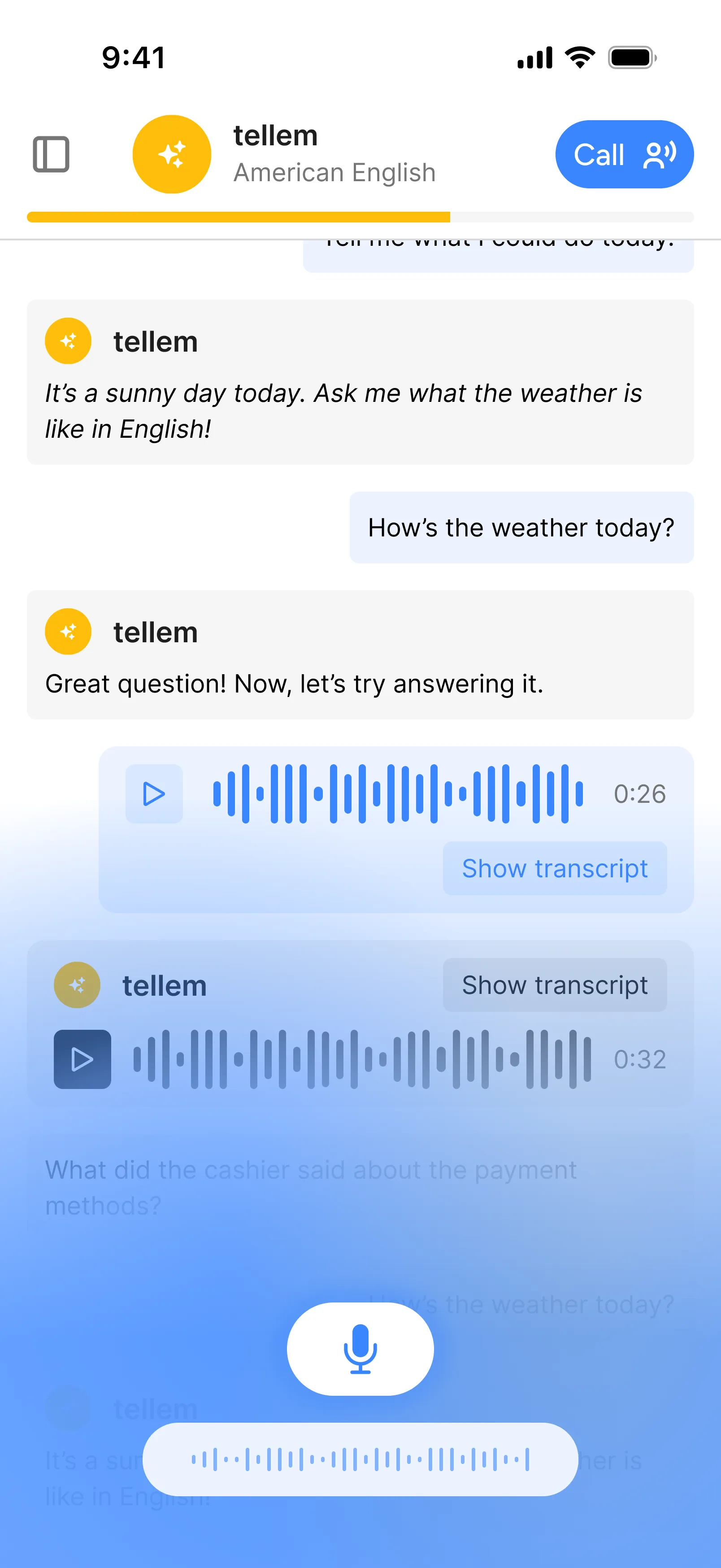 Demo image of the tellem application