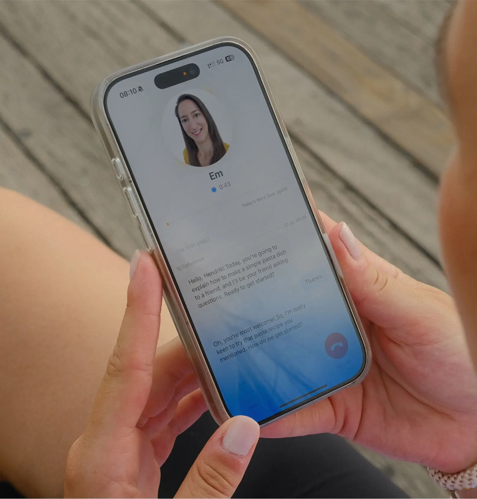 Screenshot of a tellem demo